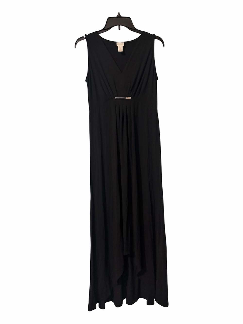 Chico's Black Sleeveless Maxi Dress Skirt with Waist Accent